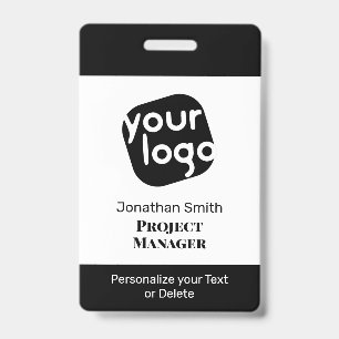 Modern Minimal Personalised Conference ID Badge