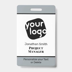 Modern Minimal Personalised Conference ID Badge