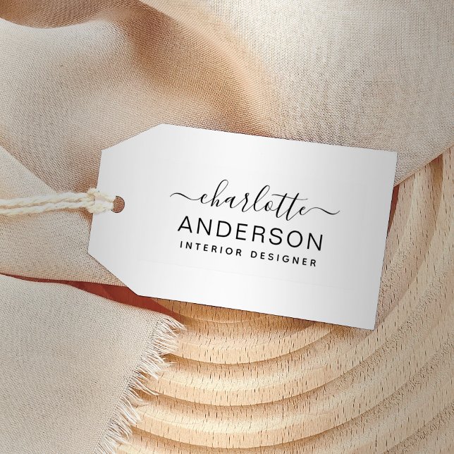 Modern Minimal Personalised Name and Job Title Self-inking Stamp (Creator Uploaded)