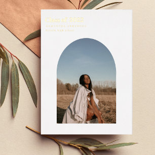 Modern Minimal Photo Arch Graduate Real Foil