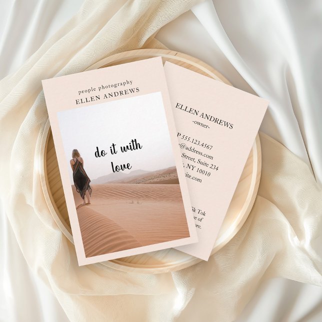 Modern Minimal Photo   business card (Creator Uploaded)