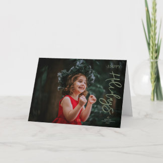 Modern Minimal Photo Christmas Holiday Card