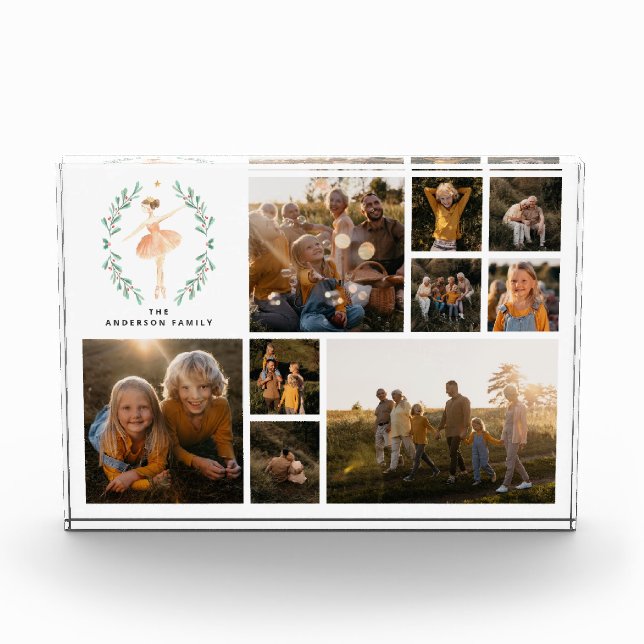 Modern minimal photo collage Christmas elegant (Front)