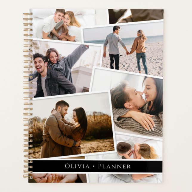 Modern minimal photo collage elegant planner (Front)
