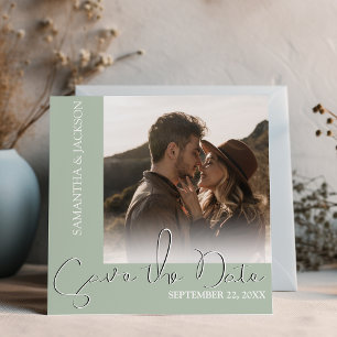 Modern Minimal Photo Save The Date