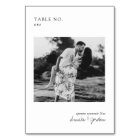 Modern Minimal Photo | Table Number Card