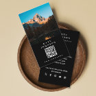 Modern Minimal Photographer QR Code Social Media
