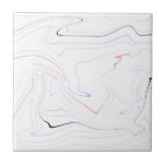 Modern & minimal pink, black, blue, white marble tile<br><div class="desc">Elegant marble look.</div>