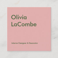 Modern minimal plain simple elegant pink and green