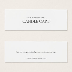 Modern Minimal Product Care Instructions
