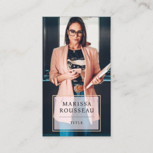 Modern Minimal Professional Photo Business Card