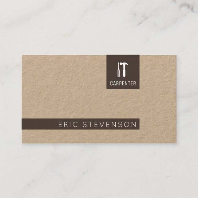 Modern minimal professional style crafted smart business card (Front)