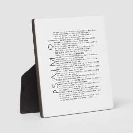 Modern Minimal Psalm 91  Christian  Plaque