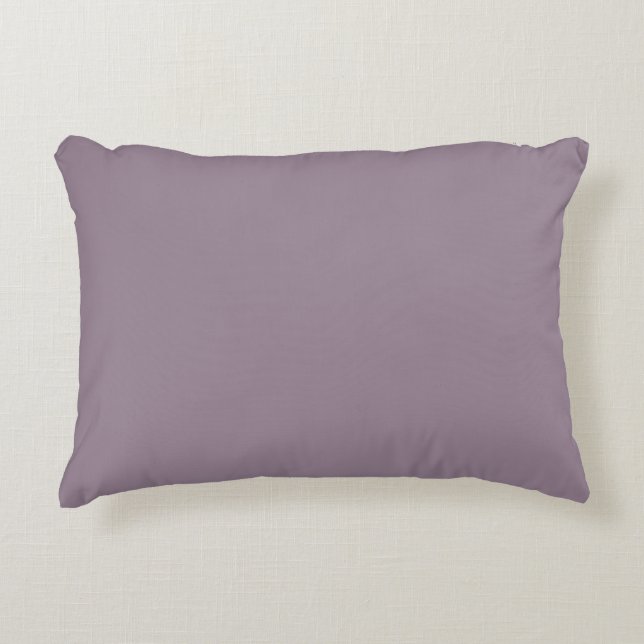 Modern Minimal Purple Plum Solid Colour Decorative Cushion (Front)
