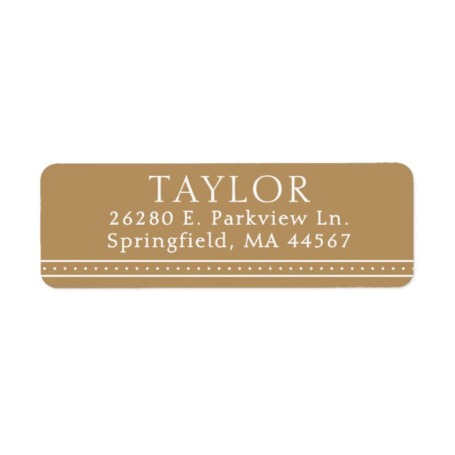  Modern Minimal Return Address Labels (Front)