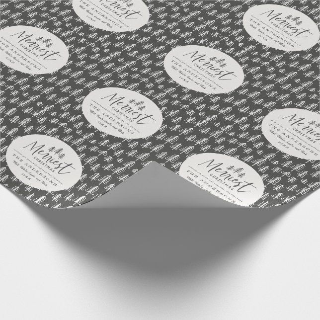 modern minimal rustic multi photo wrapping paper (Corner)
