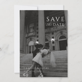 Modern Minimal Save the Date Invitation