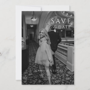 Modern Minimal Save the Date Invitation