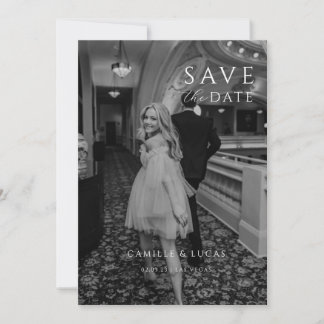 Modern Minimal Save the Date Invitation