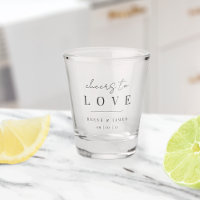 Modern Minimal Script Cheers to Love Wedding