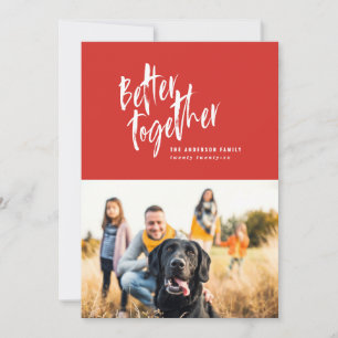 Modern minimal script holiday photo