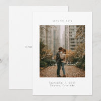 Modern Minimal Script Over Photo Wedding 
