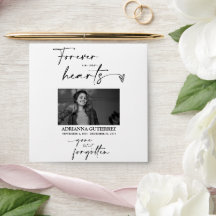 Modern Minimal Script Seed Packet Memorial Funeral