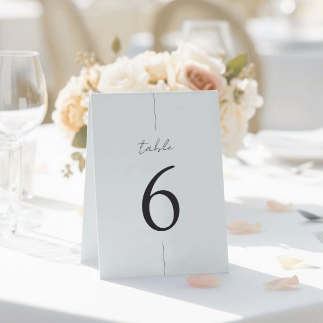 Modern Minimal Script Table Number (Creator Uploaded)