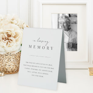Modern Minimal Script Wedding Memorial