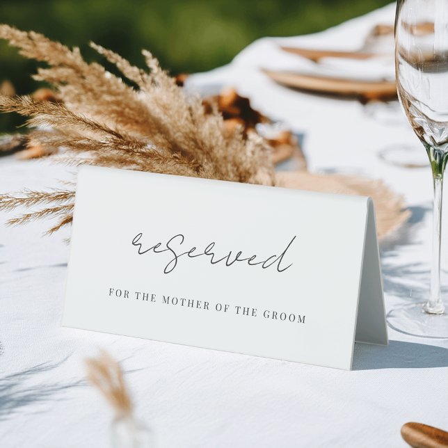 Modern Minimal Script Wedding Reserved Seating (Creator Uploaded)
