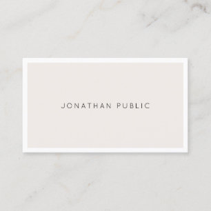 Modern Minimal Simple Artistic Design Fashionable Business Card