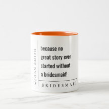 Modern Minimal Simple Bold Classy Bridesmaid Gift