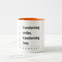 Modern Minimal Simple Bold Smile Dentist Gift