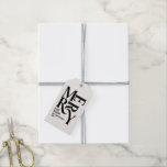 Modern minimal simple cream black Christmas Gift Tags<br><div class="desc">Budget Modern minimal traditional retro vintage graphic typography natural cream and black merry Christmas holiday thank you tag. Part of a bold fun holiday collection.</div>