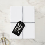 Modern minimal simple cream black Christmas Gift Tags<br><div class="desc">Budget Modern minimal traditional retro vintage graphic typography natural cream and black merry Christmas holiday thank you tag. Part of a bold fun holiday collection.</div>