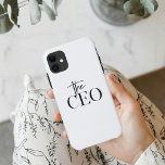 Modern Minimal The CEO Black iPhone 11 Case<br><div class="desc">Modern Minimal The CEO Black</div>