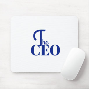 Modern Minimal The CEO Blue Mouse Mat