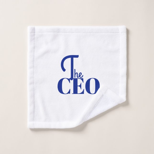 Modern Minimal The CEO Blue Wash Cloth (Wash Cloth)