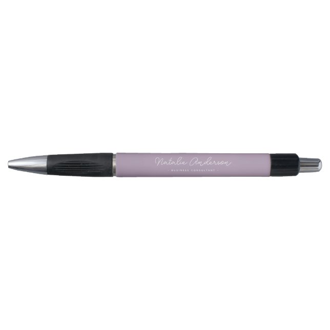 Modern Minimal Typography Casual Script Plum (Front)
