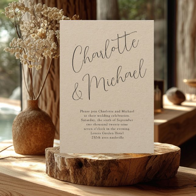 Modern, Minimal, Typography -  Invitation (Creator Uploaded)