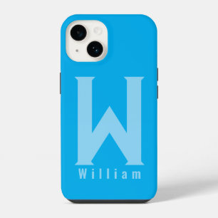 Modern minimal typography monogram sage bleu Case