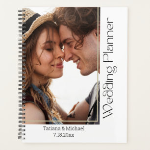 modern minimal typography photo wedding planner