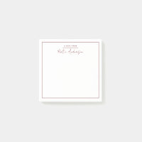Modern Minimal Typography Script Maroon