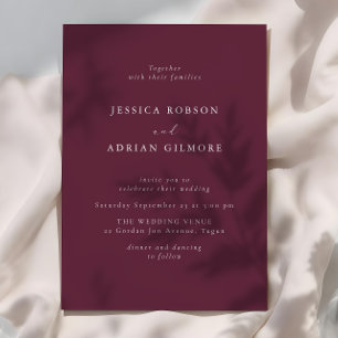 Modern Minimal Wedding Invitation