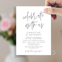 Modern Minimal Wedding Reception Dinner