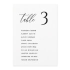 Modern Minimal Wedding Table Seating Chart Cards