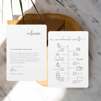 Modern Minimal | Wedding Welcome Card