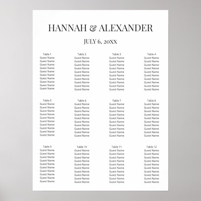 Modern Minimal Wedding Welcome Sign (Front)