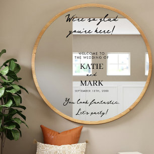 Modern Minimal Welcome To Our Wedding Sign Decal