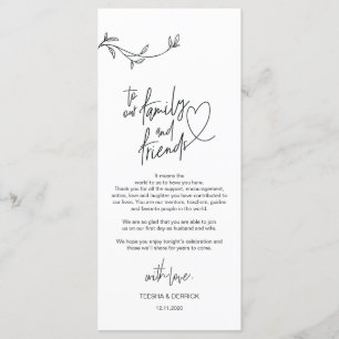 Modern Minimalism Place Setting Thank You Card
